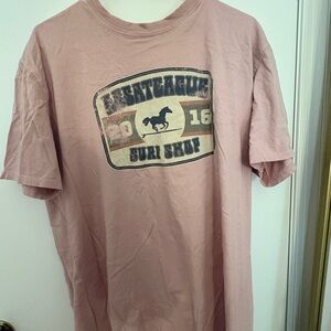 Surf Shop Graphic Tee in Dusty Pink